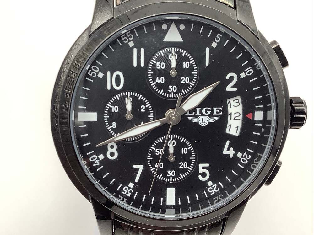Lige For Dream Chronograph Watch 6181WM1 New Battery Working